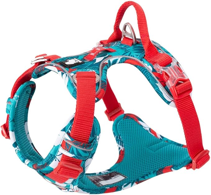 TRUE LOVE Truelove Dog Harness No Pull Nylon Reflective Soft Camouflage Pet Harness for Small Big Dogs Running Training TLH5653