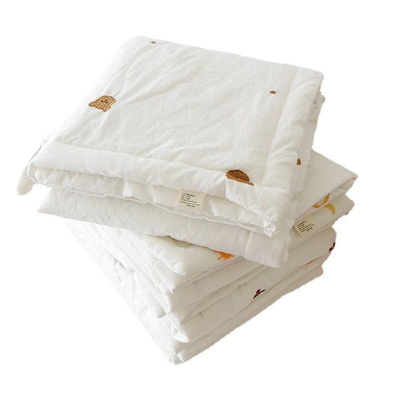 Embroidered Baby Quilts in Soft Cotton