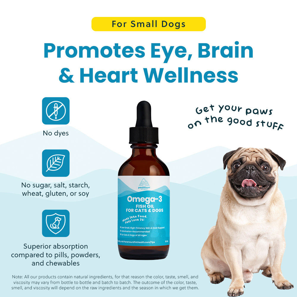 Omega-3 Fish Oil for Cats and Small Dogs