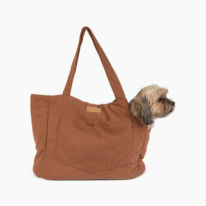 Corduroy Carrier— Brown