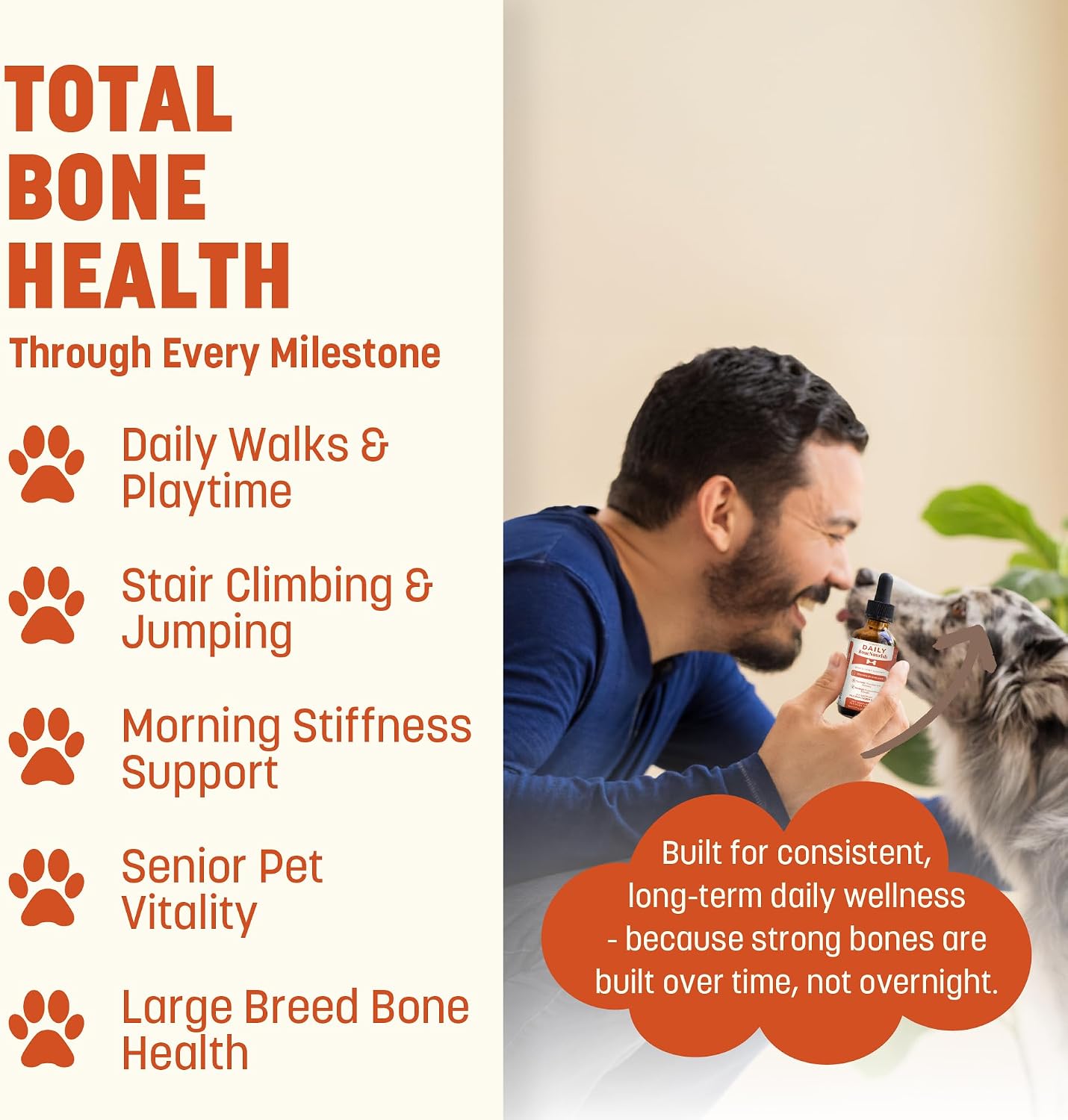 Daily Bone Nourish High Potency Daily Bone & Joint Supplement for Dogs & Cats (Box of 24)