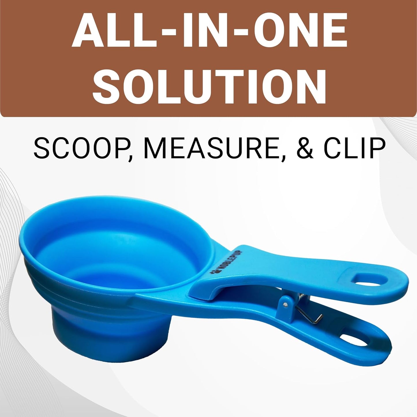 MeasureMate 1/2 Cup Scoop, Blue