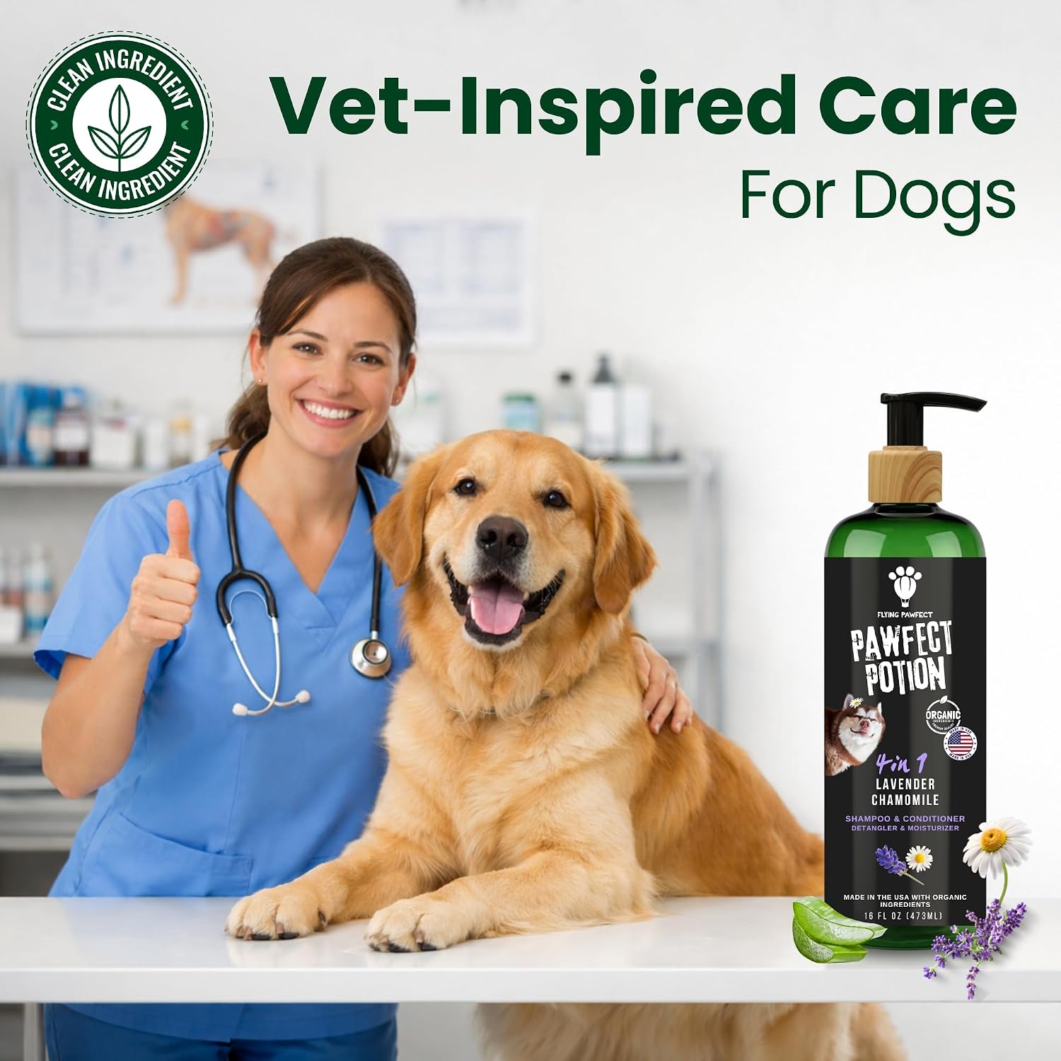 Dog Shampoo and Conditioner 4 in 1
