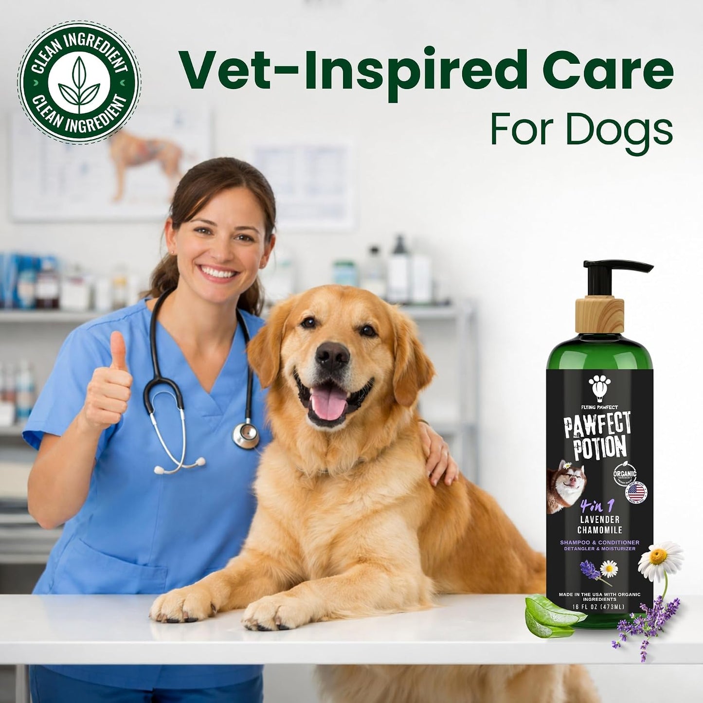 Dog Shampoo and Conditioner 4 in 1