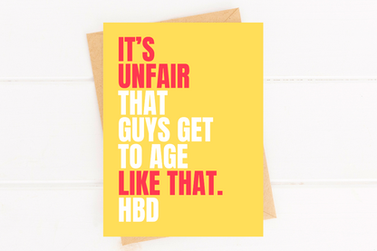 Funny Birthday Card for Guys Men Birthday Card for Husband