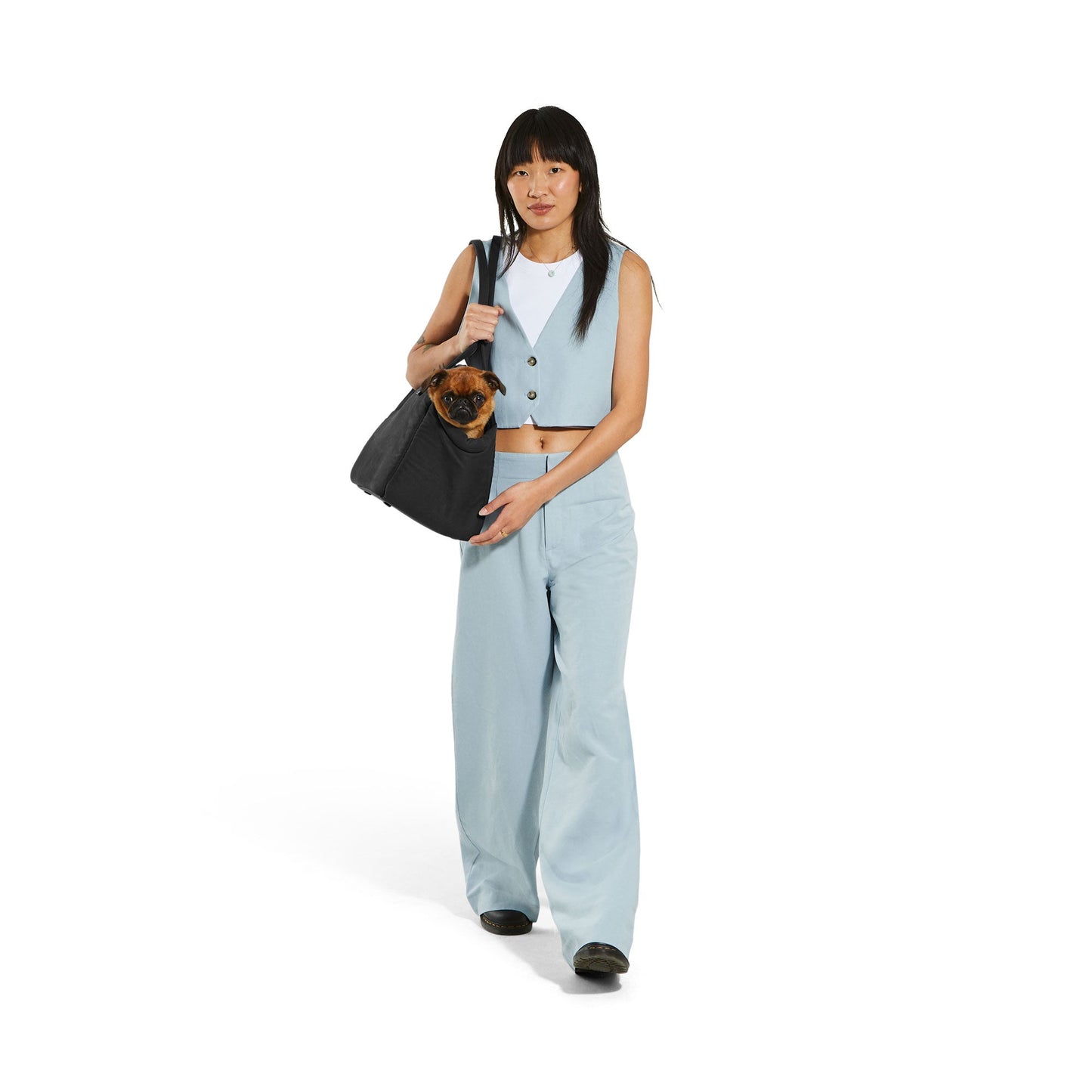WEEKEND DOG TOTE - BLACK.