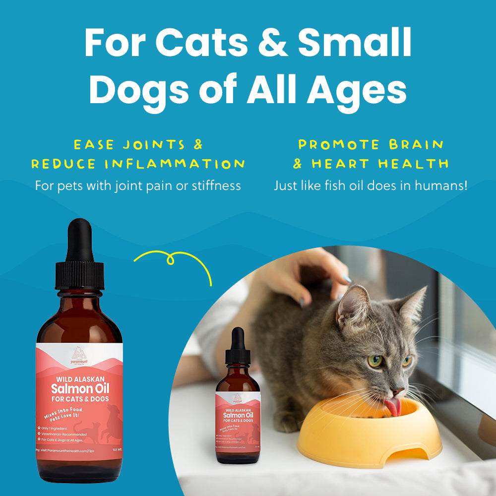 Wild Alaskan Salmon Oil for Cats and Small Dogs