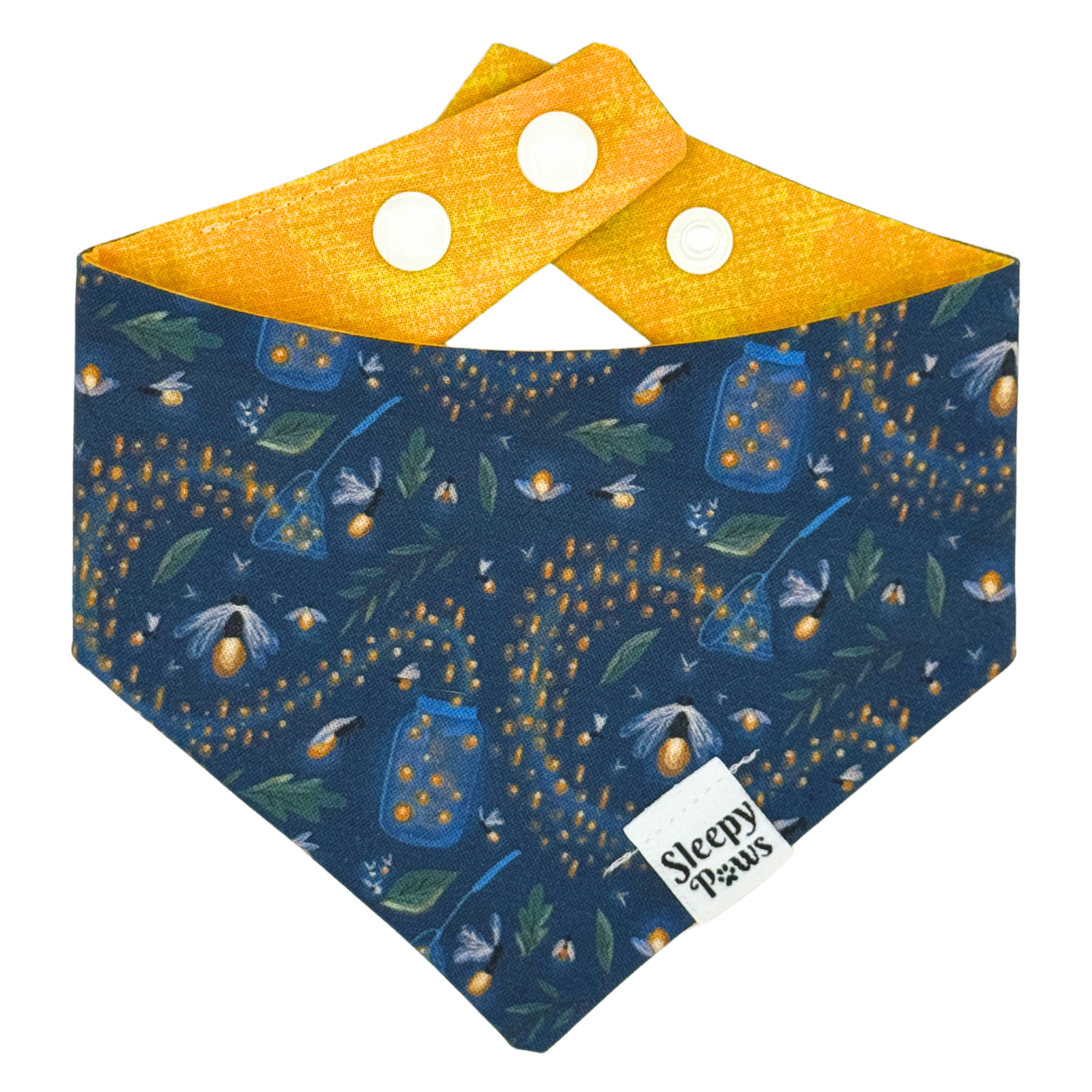 Nighttime Fireflies Pet Bandana