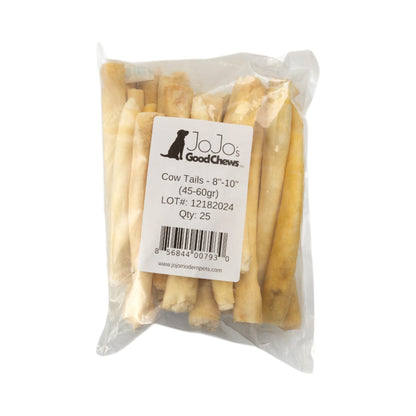 10” Cow Tail Dog Treats 25 Pack | Natural Beef Dog Chews