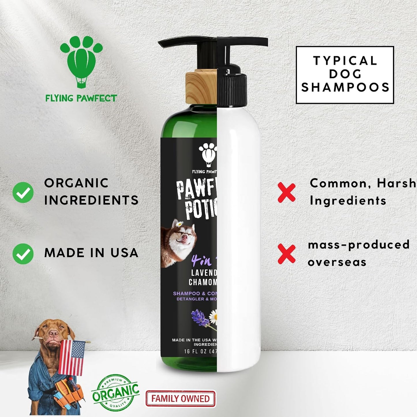 Dog Shampoo and Conditioner 4 in 1