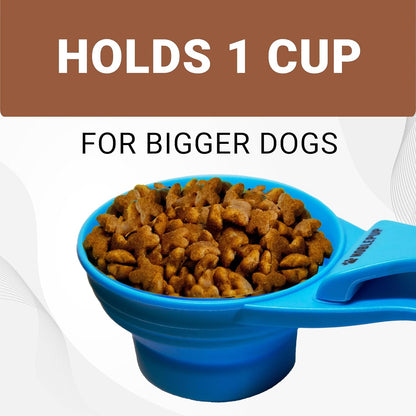 MeasureMate 1 Cup Scoop, Blue