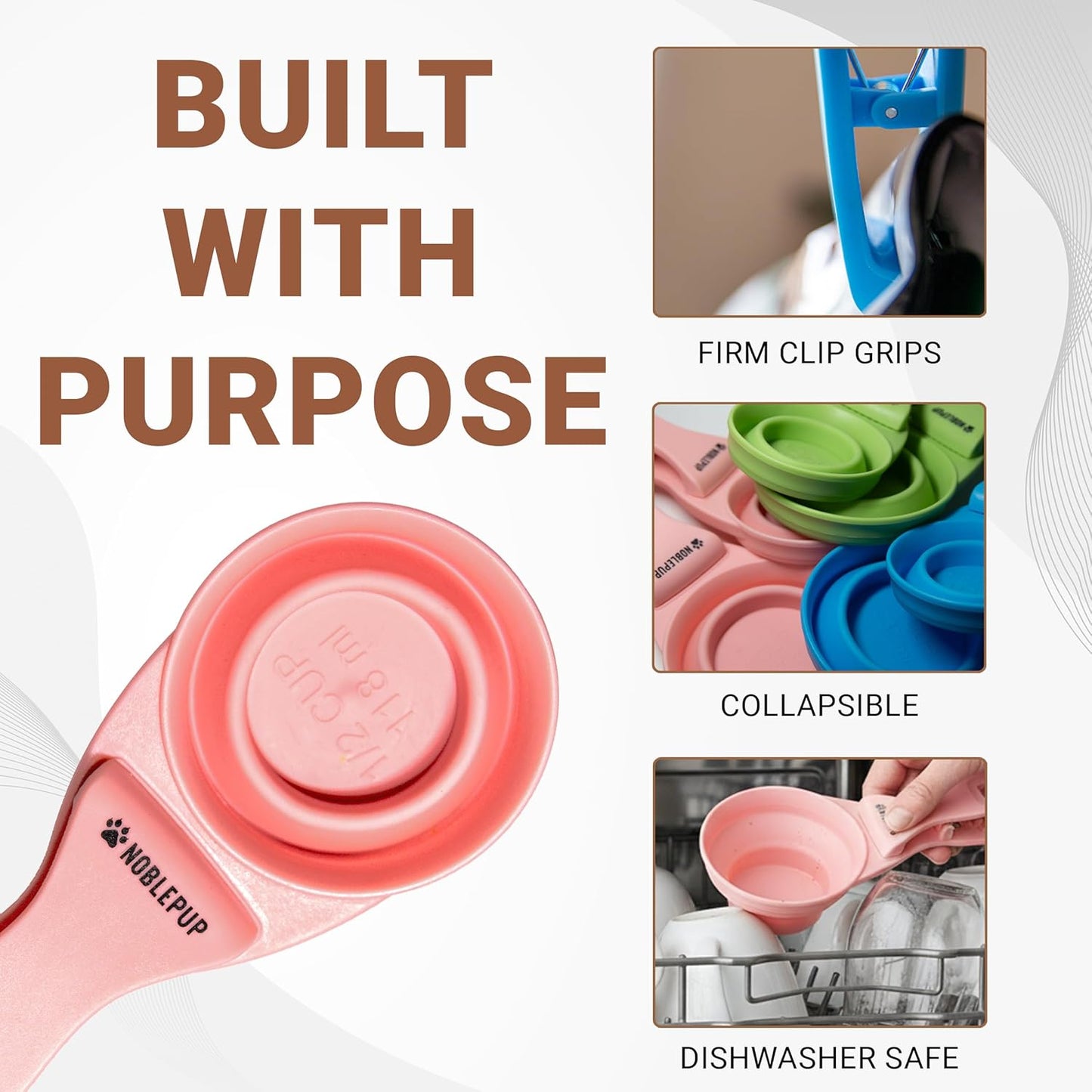 MeasureMate 1 Cup Scoop, Pink