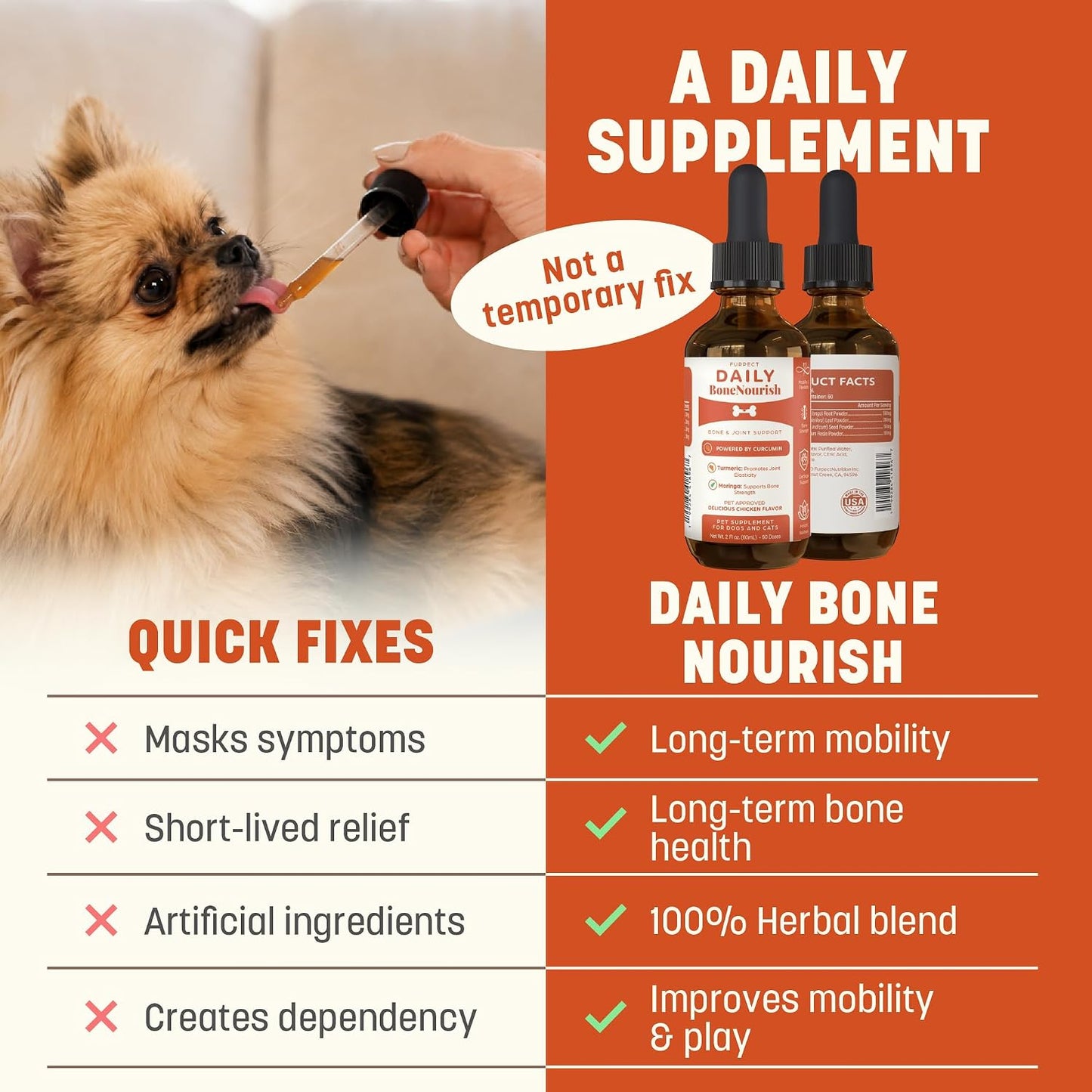 Daily Bone Nourish High Potency Daily Bone & Joint Supplement for Dogs & Cats (Box of 24)