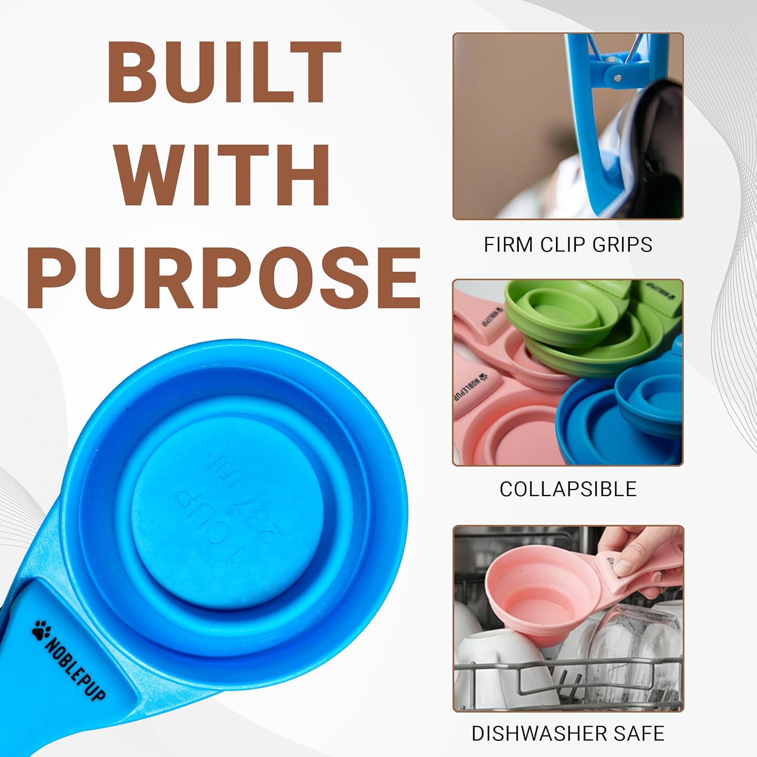 MeasureMate 1/2 Cup Scoop, Blue
