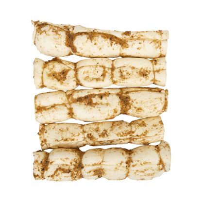 Bully Dusted Beef Cheek Rolls – All-Natural, Long-Lasting Dog Chews (5-Pack)