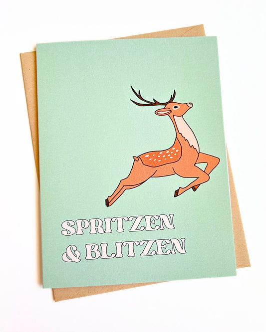 Spritzen Funny Holiday Card Sprits Christmas Card