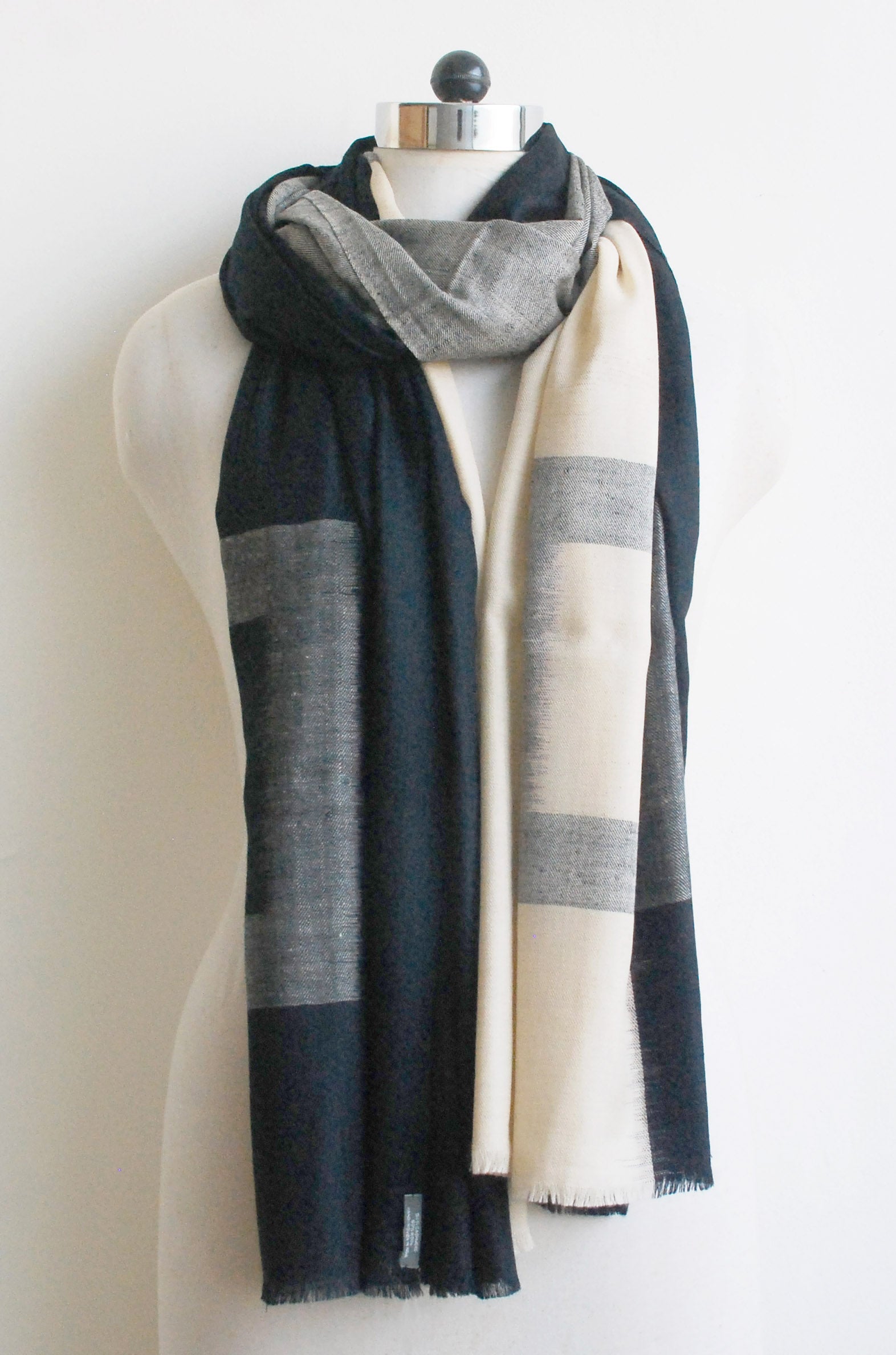 50% Cashmere 50% Wool Scarf - 973 - 100x220