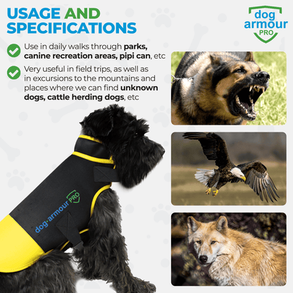 Anti-Bite Protection Vest for Dogs - Yellow