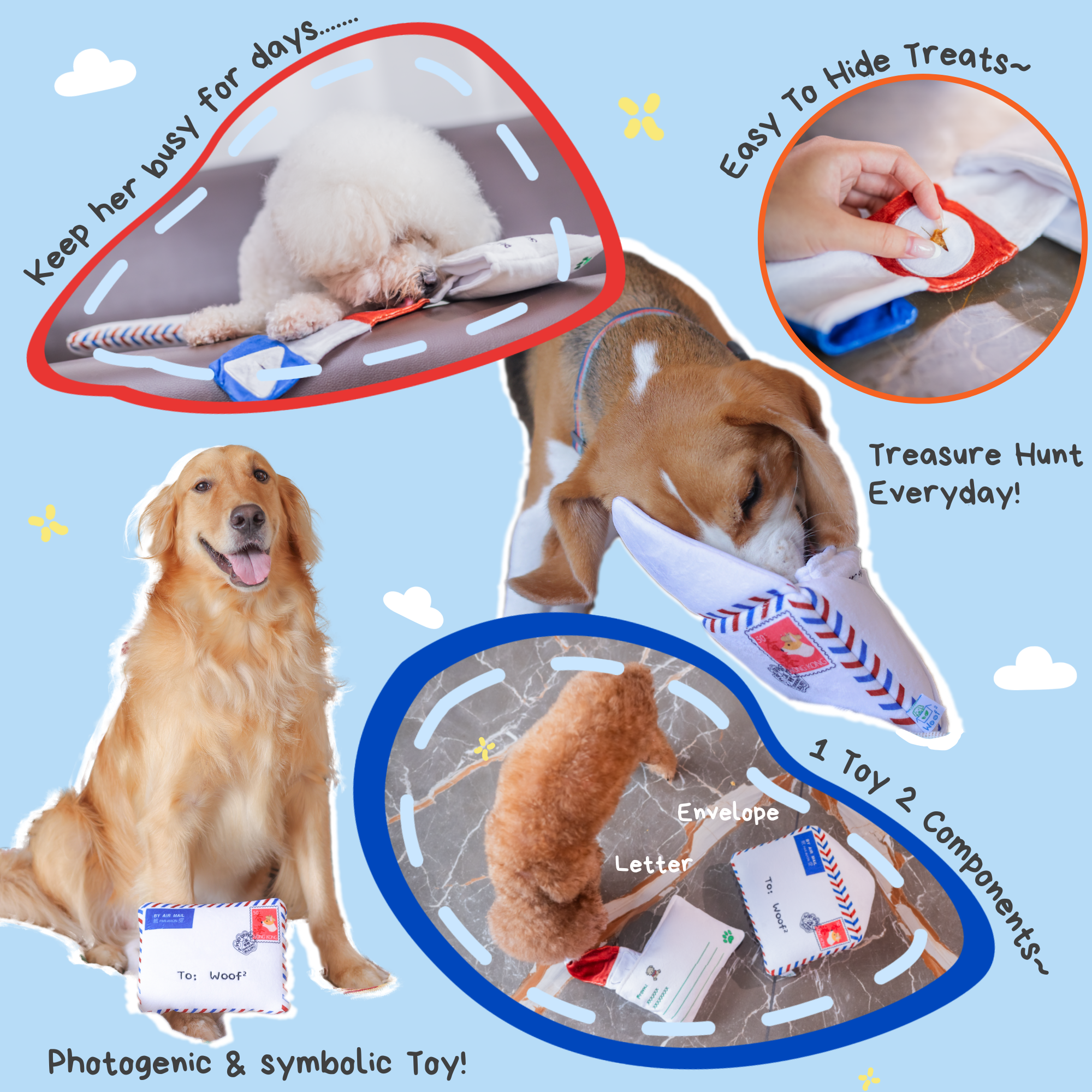 Woof² Hong Kong Airmail Nose-work Pet Toy