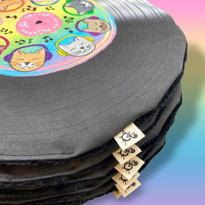 Crinkle and Catnip Record Cat Mat