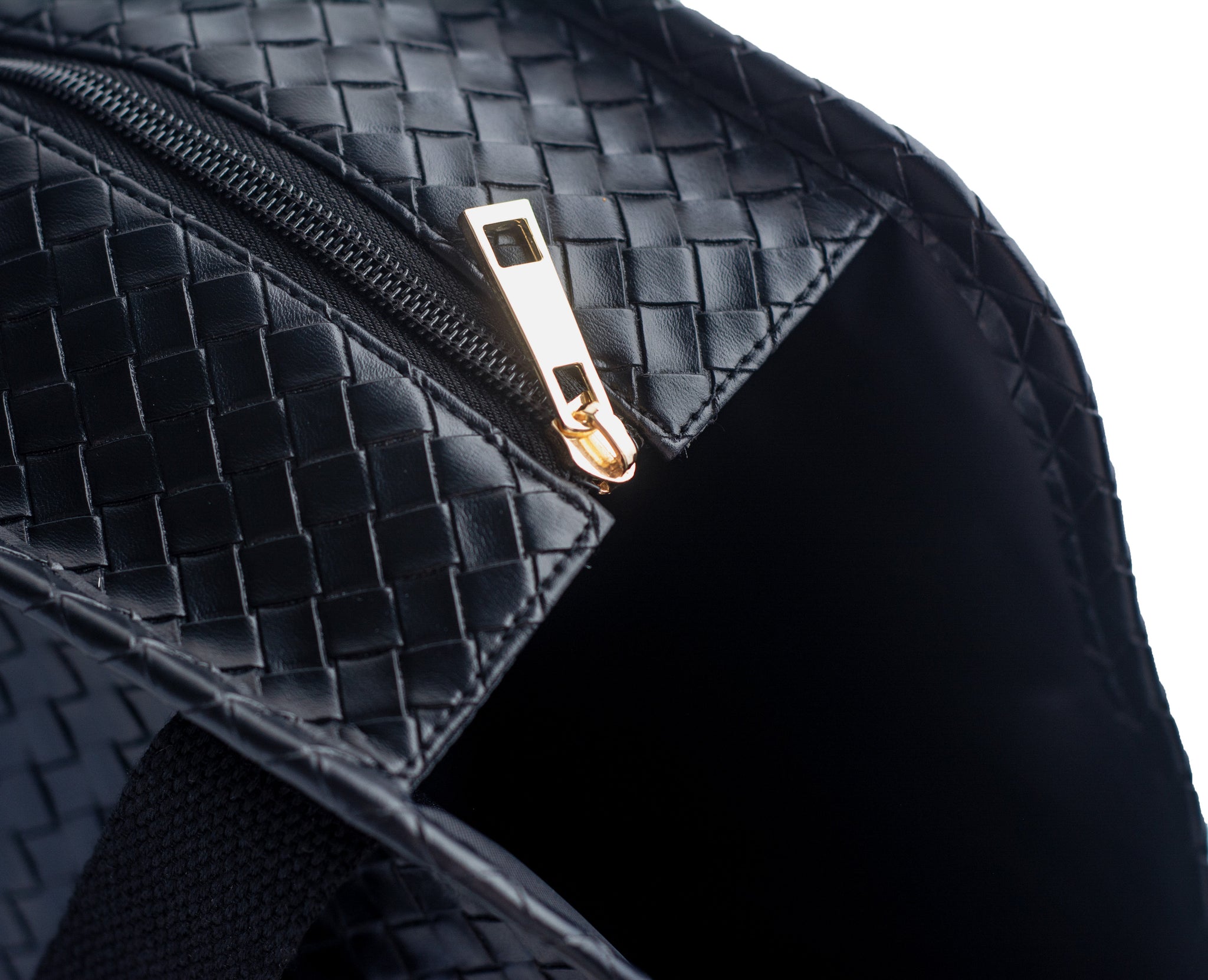Woven Faux Leather Carrier
