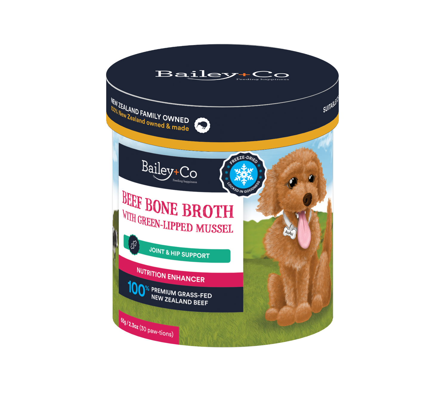 Beef Bone Broth with Green-Lipped Mussel – Joint & hip support 65g