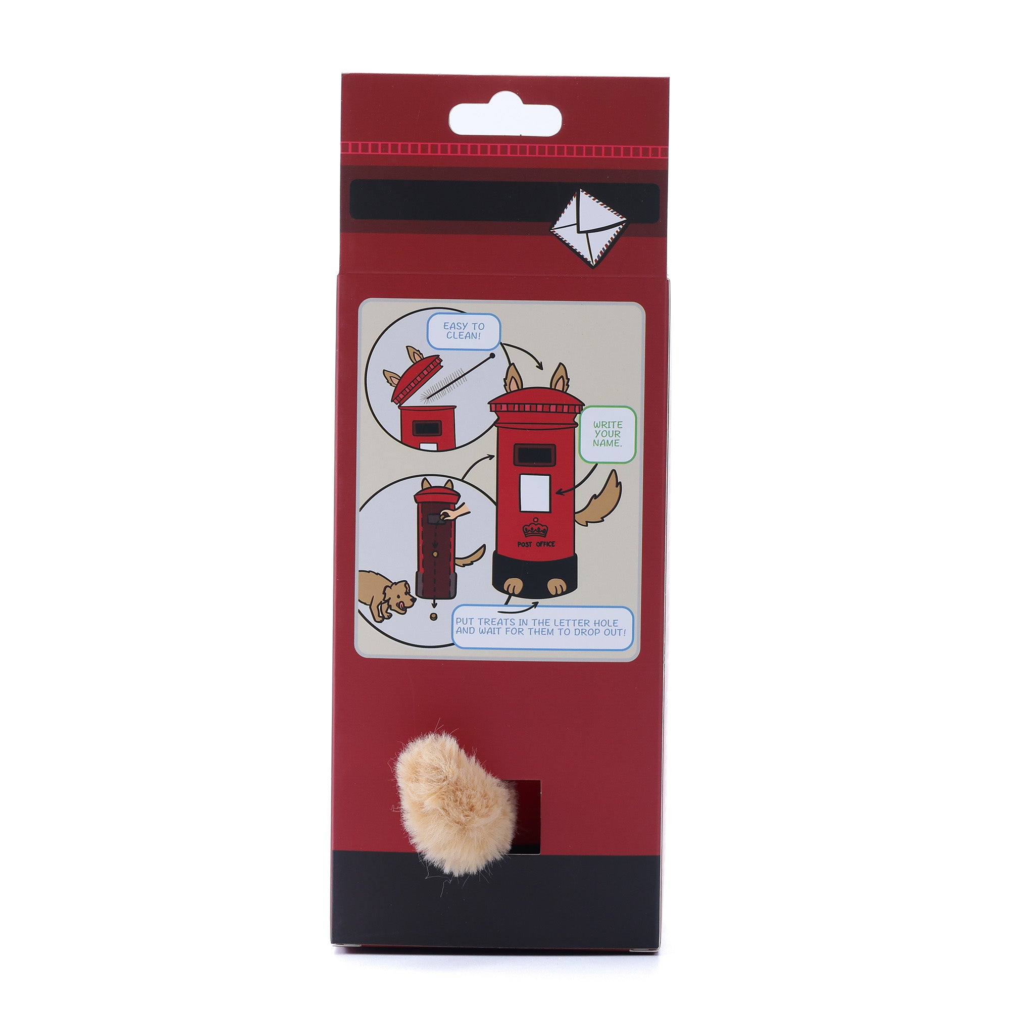 Woof² British Postbox Treat-Dispensing Pet Toy