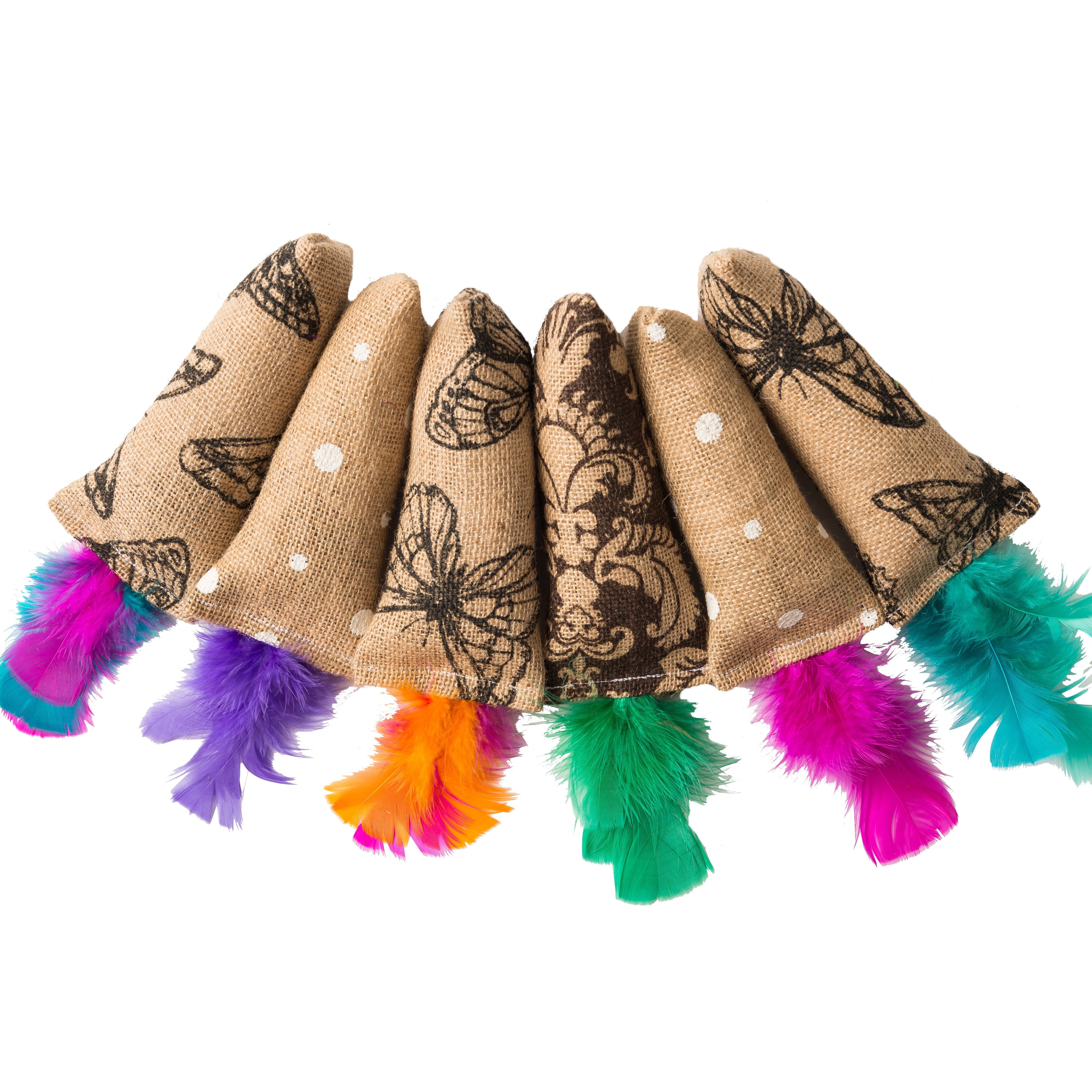 Burlap Crinkle and Catnip Kickin' Stick