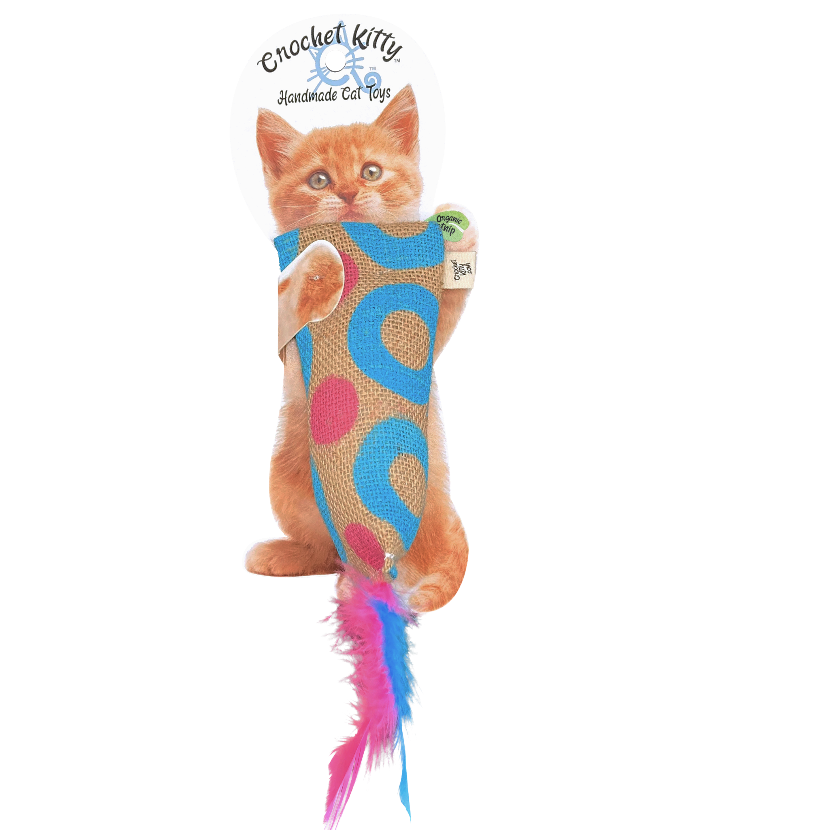 Burlap Crinkle and Catnip Kickin' Stick