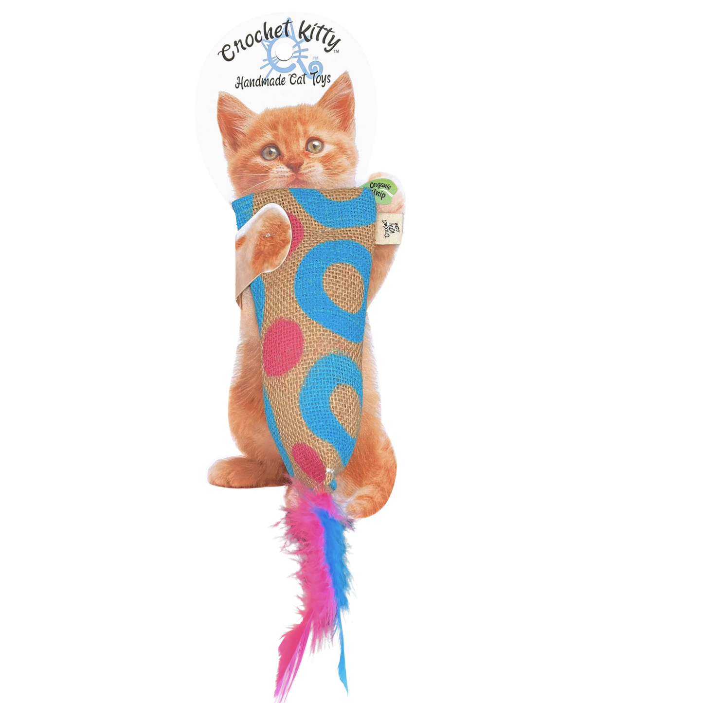 Burlap Crinkle and Catnip Kickin' Stick