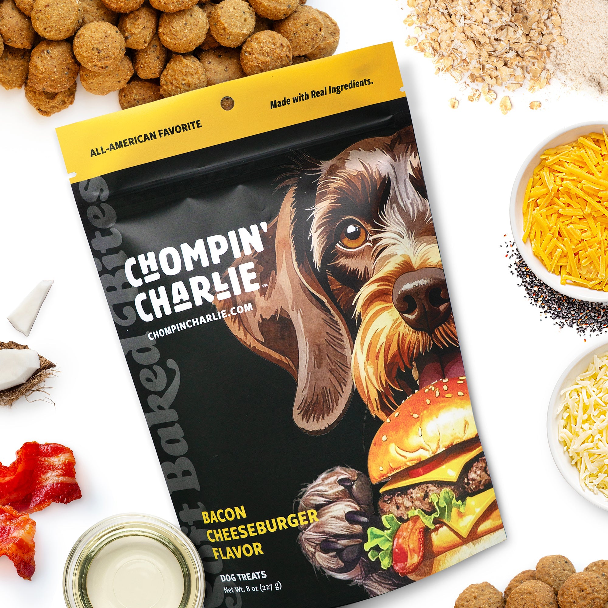 Bacon Cheeseburger Flavor Dog Treats