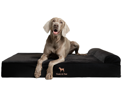 Denim, Orthopedic Pet Bed, Classic Style - Black - XL