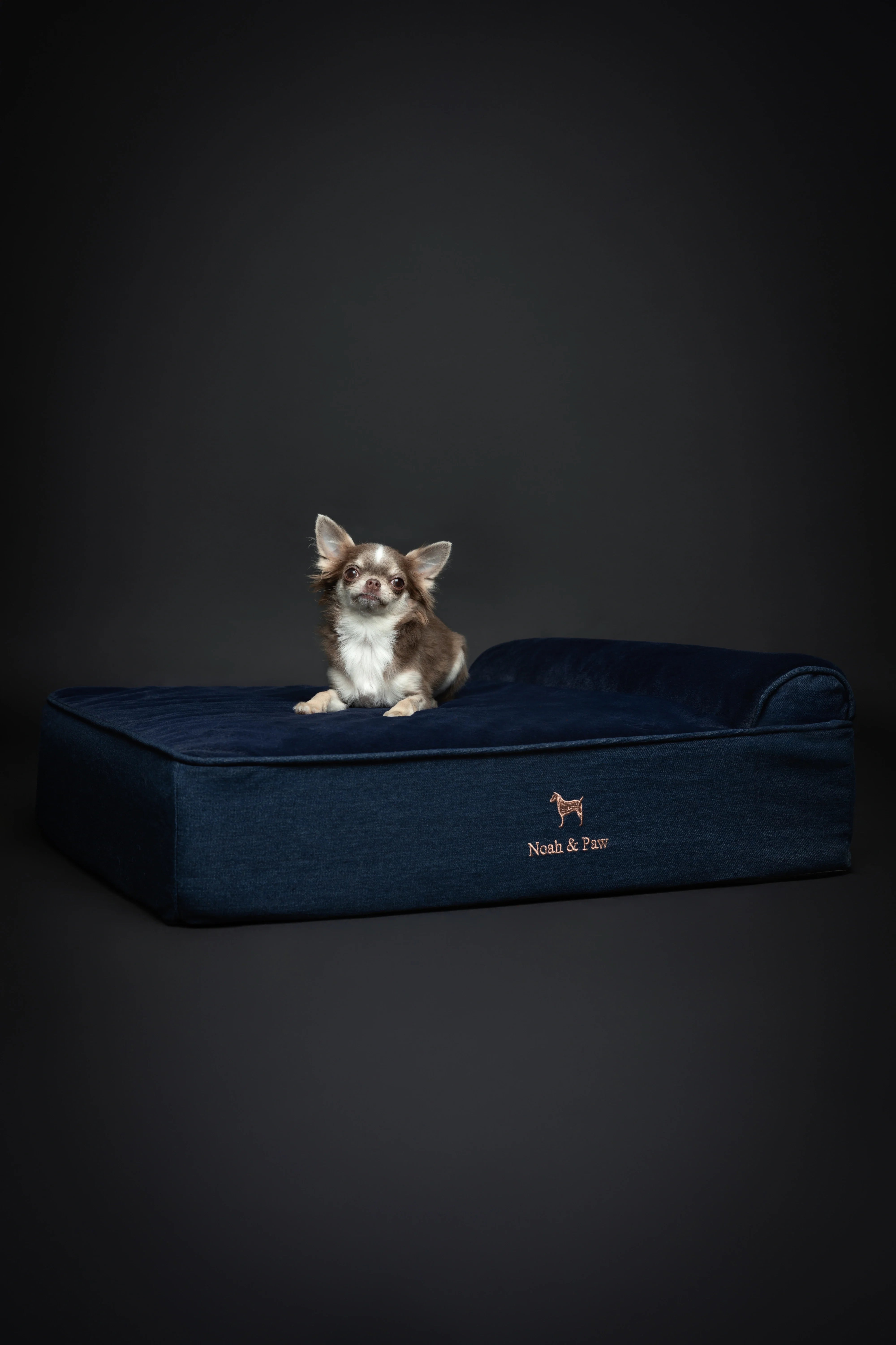 Denim Orthopedic Pet Bed, Memory Foam, Infused with Cooling Gel - Classic