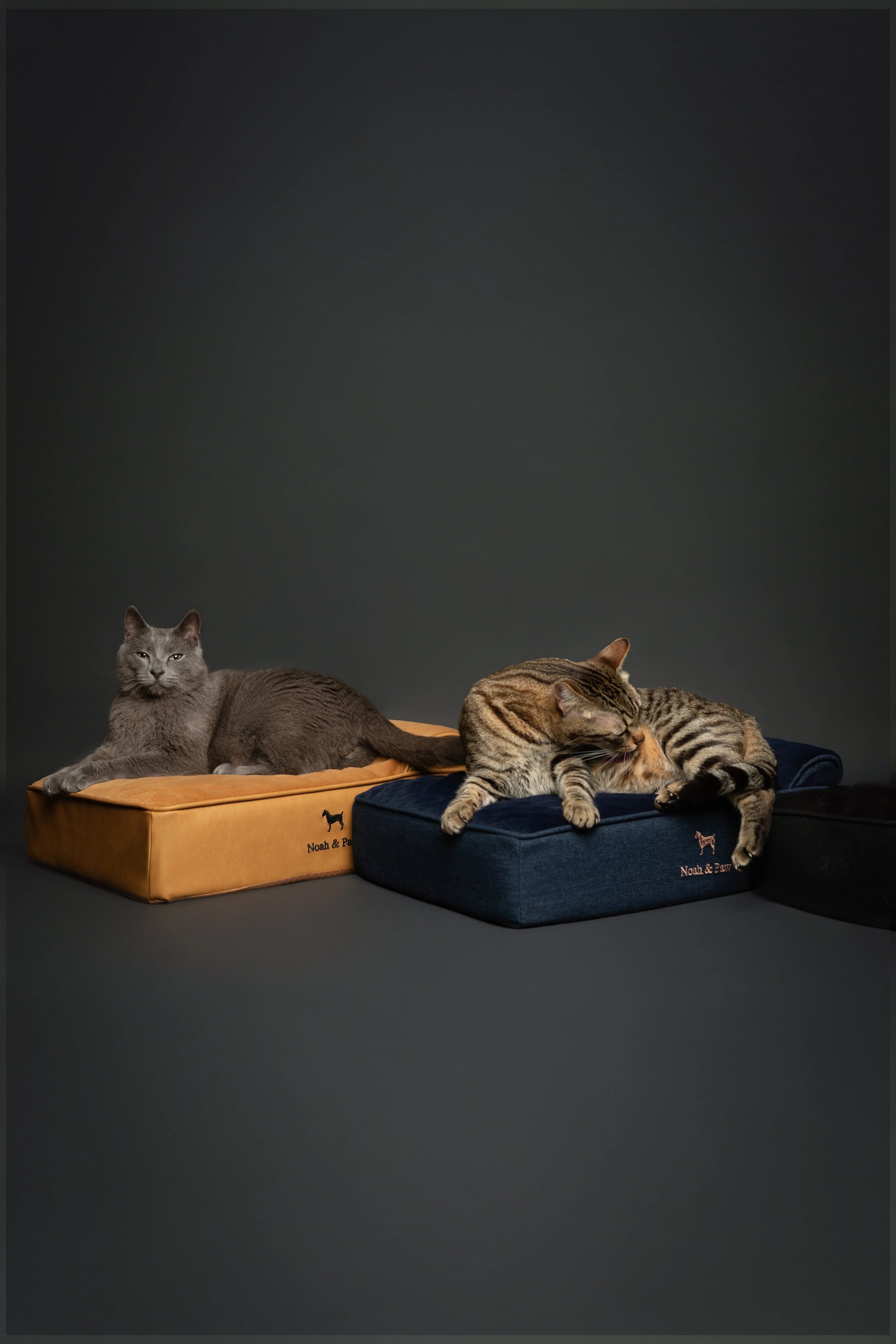 Denim Orthopedic Pet Bed, Memory Foam, Infused with Cooling Gel - Classic