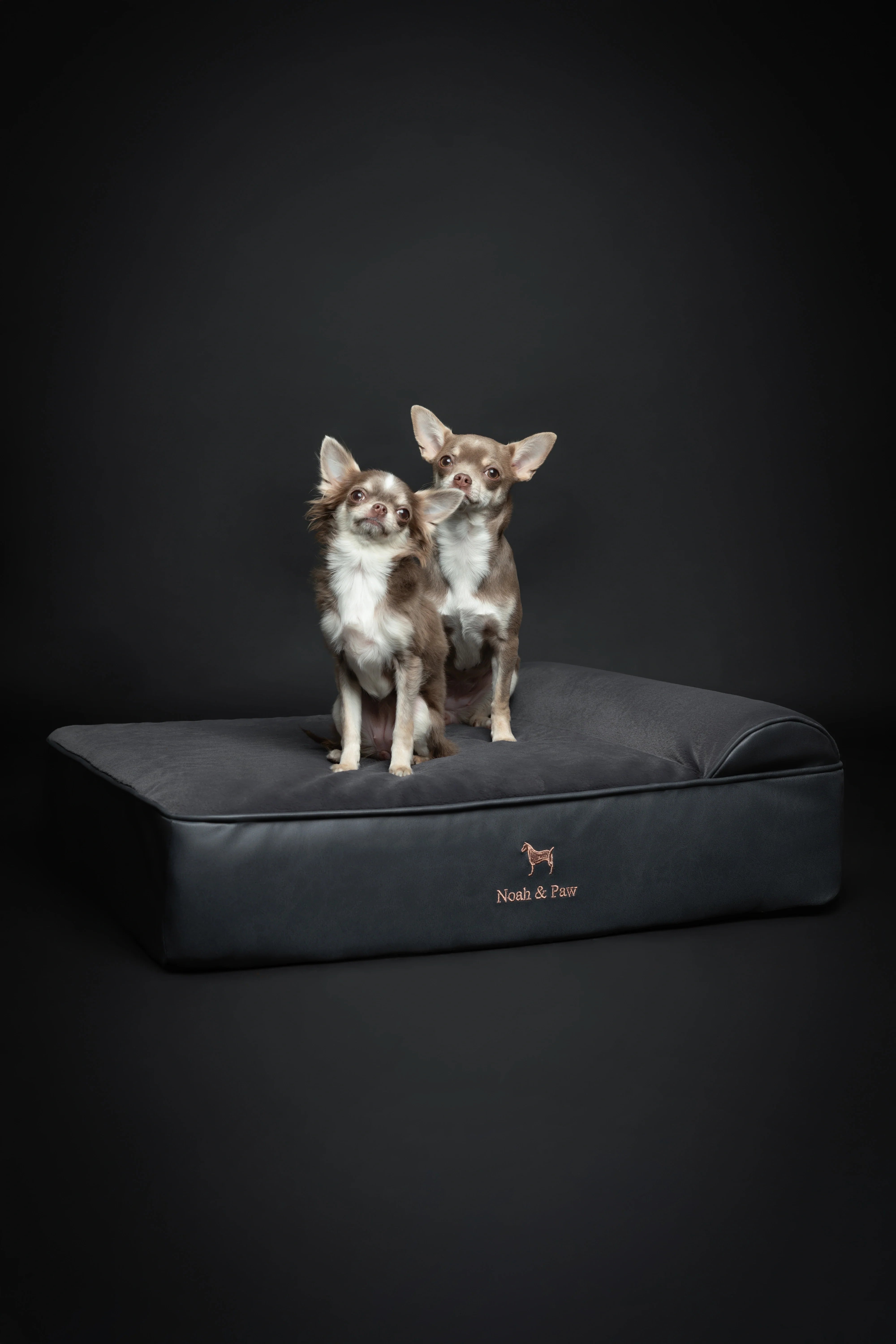 Faux Leather, Orthopedic Pet Bed, Eggshell Memory Foam, Infused with Cooling Gel, Classic Style