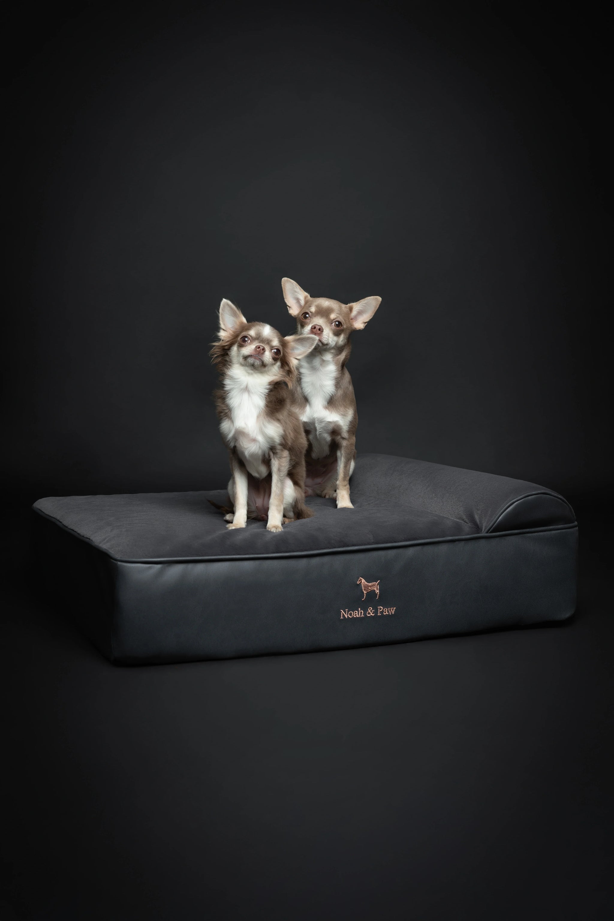 Faux Leather, Orthopedic Pet Bed, Eggshell Memory Foam, Infused with Cooling Gel, Classic Style