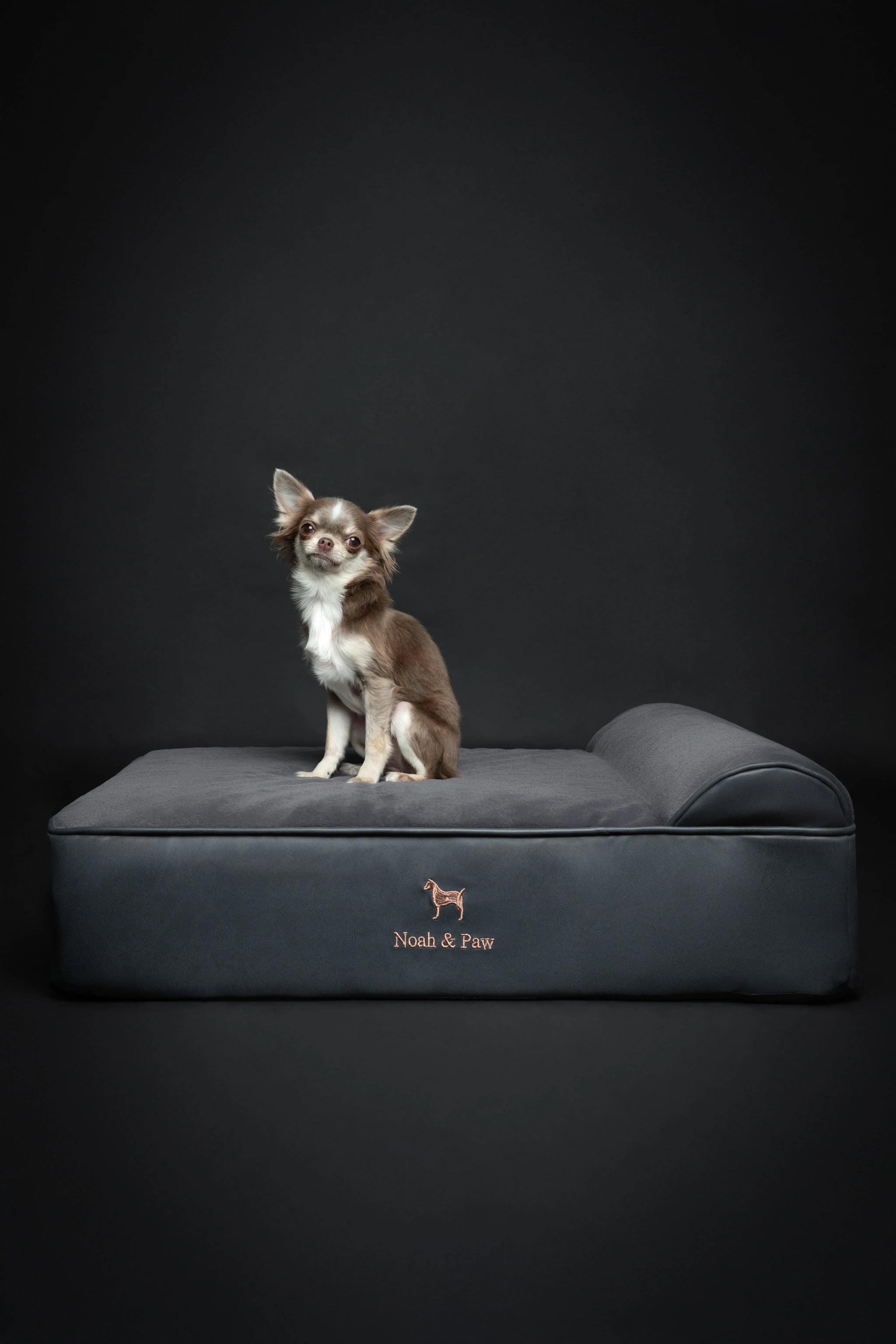 Faux Leather, Orthopedic Pet Bed, Eggshell Memory Foam, Infused with Cooling Gel, Classic Style