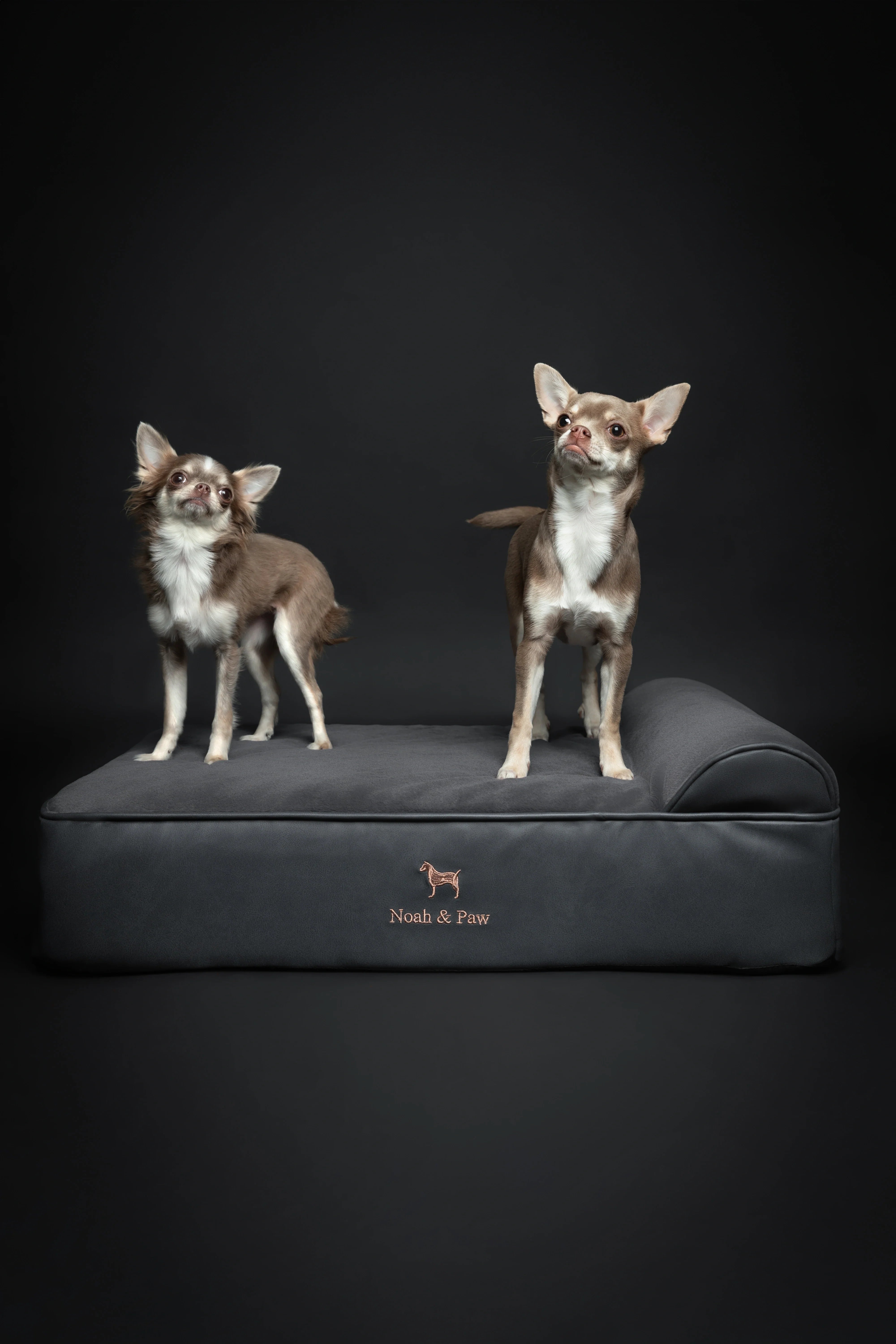 Faux Leather, Orthopedic Pet Bed, Eggshell Memory Foam, Infused with Cooling Gel, Classic Style