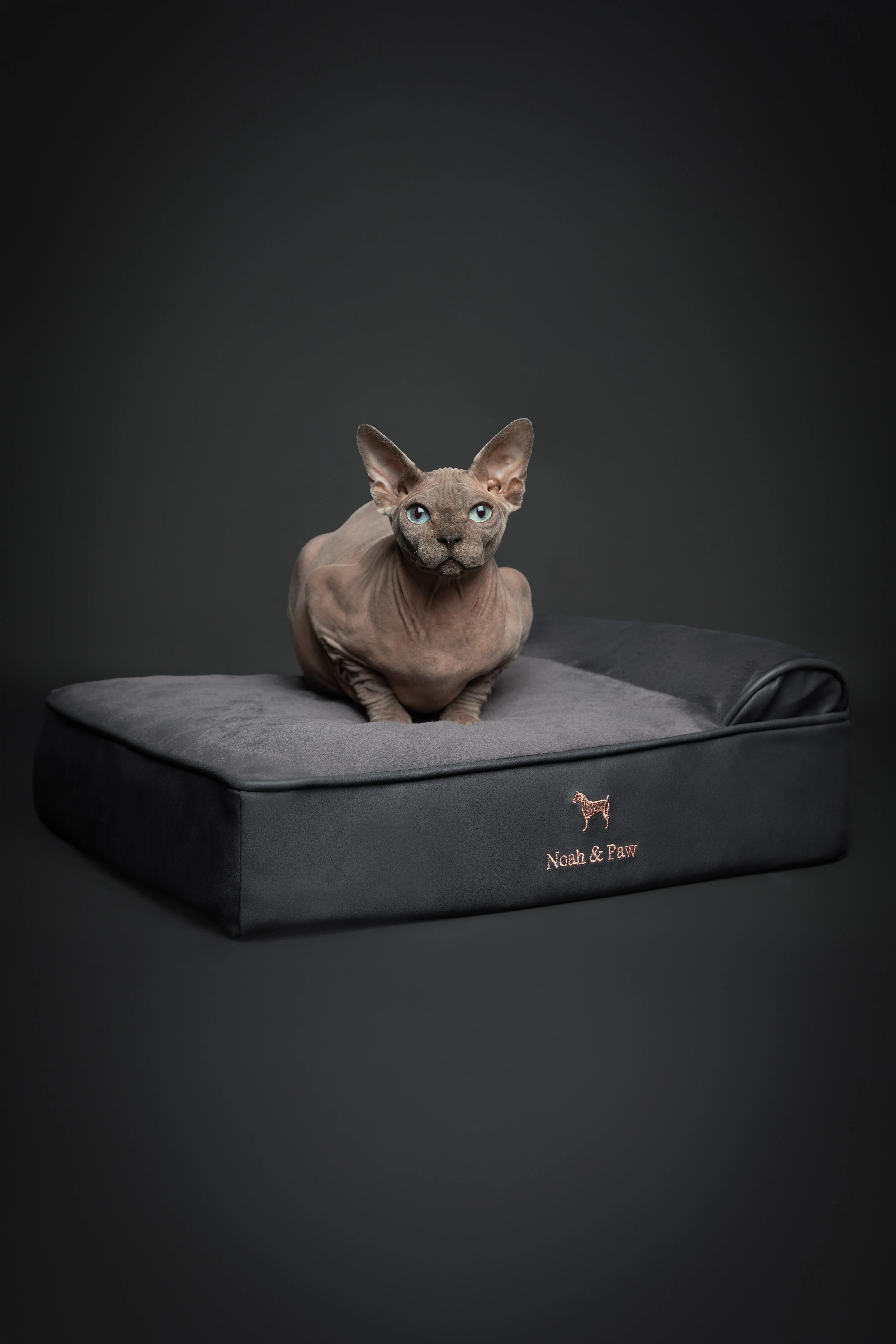 Faux Leather, Orthopedic Pet Bed, Eggshell Memory Foam, Infused with Cooling Gel, Classic Style