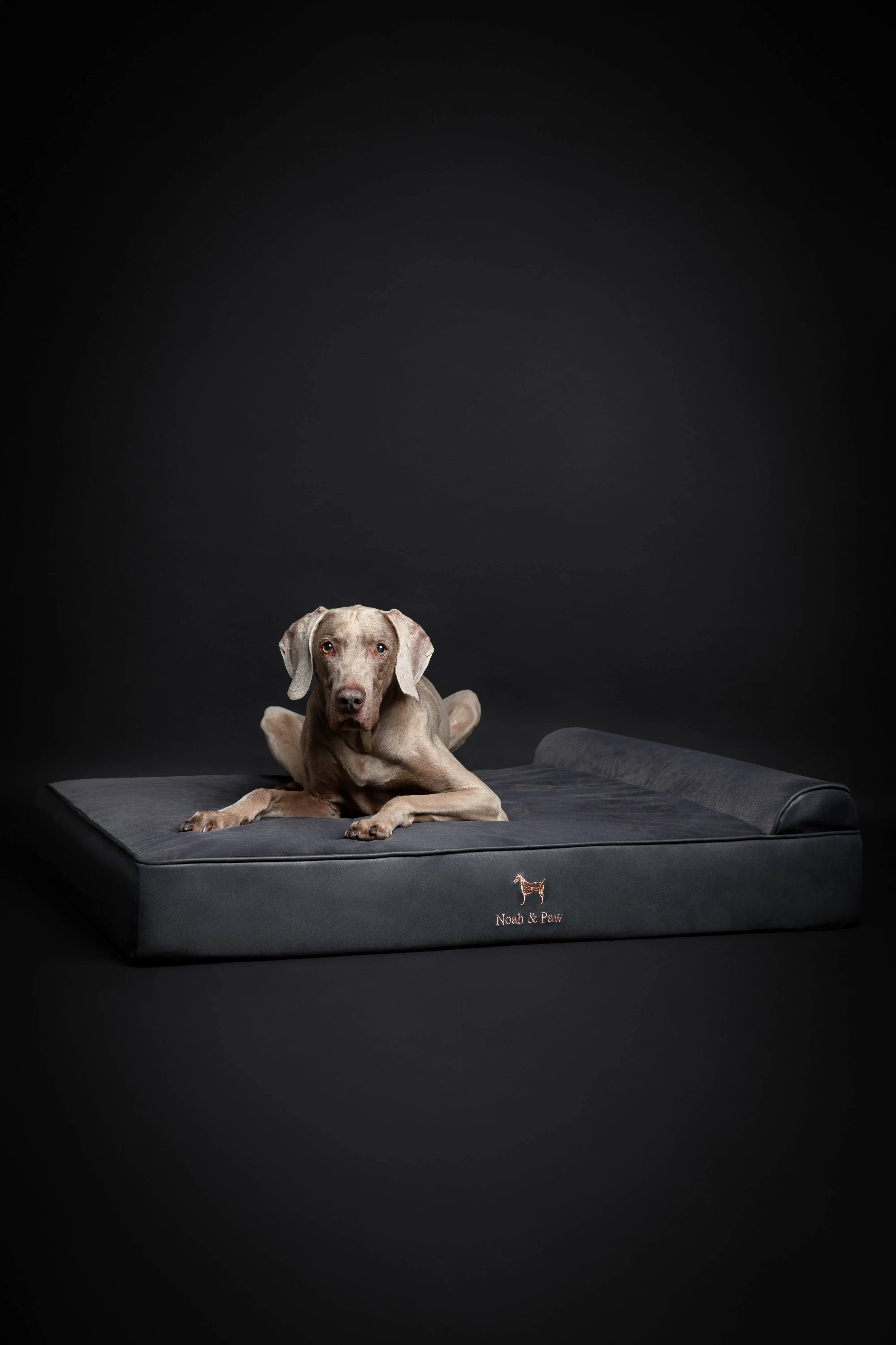 Faux Leather, Orthopedic Pet Bed, Eggshell Memory Foam, Infused with Cooling Gel, Classic Style