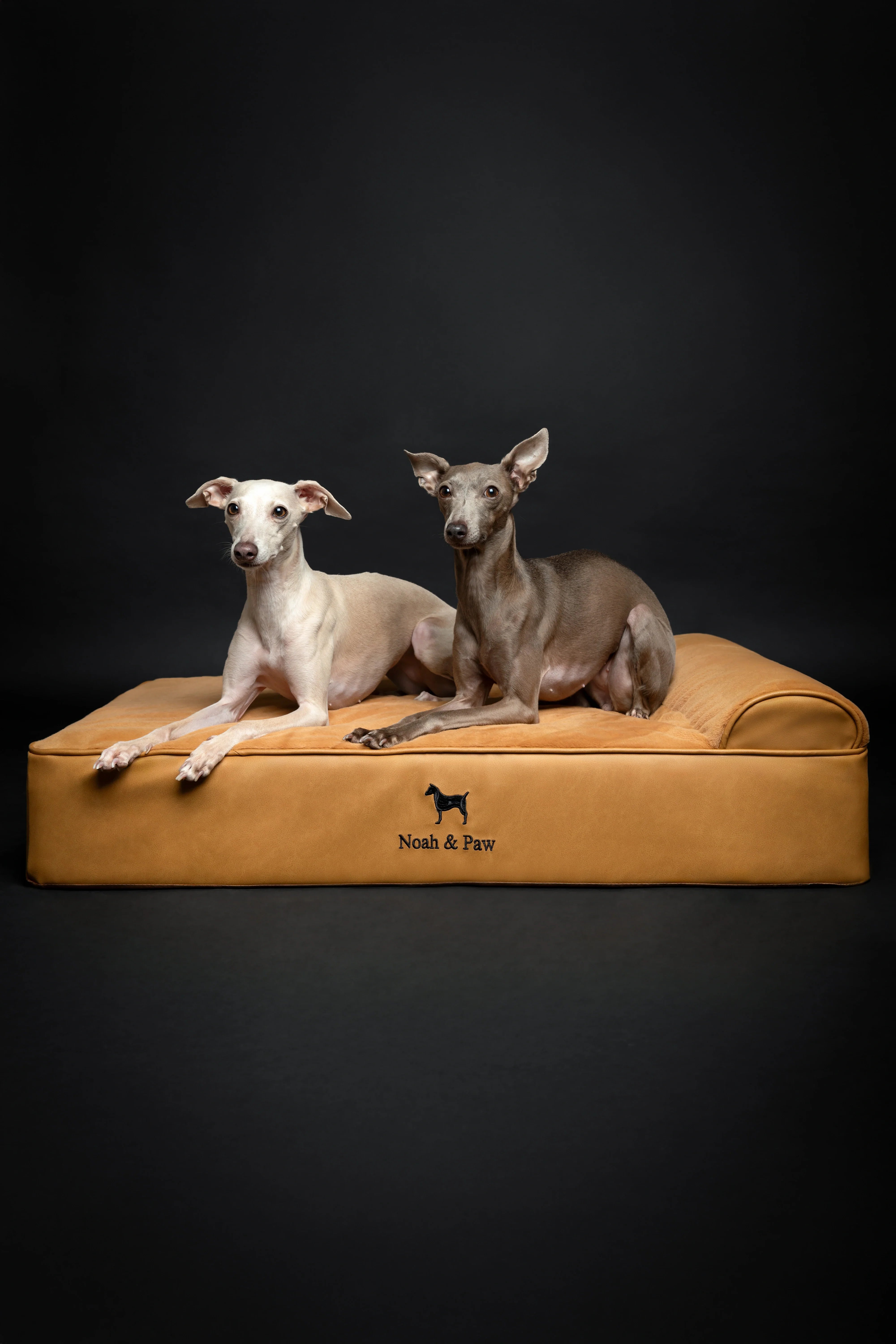Faux Leather, Orthopedic Pet Bed, Eggshell Memory Foam, Infused with Cooling Gel, Classic Style