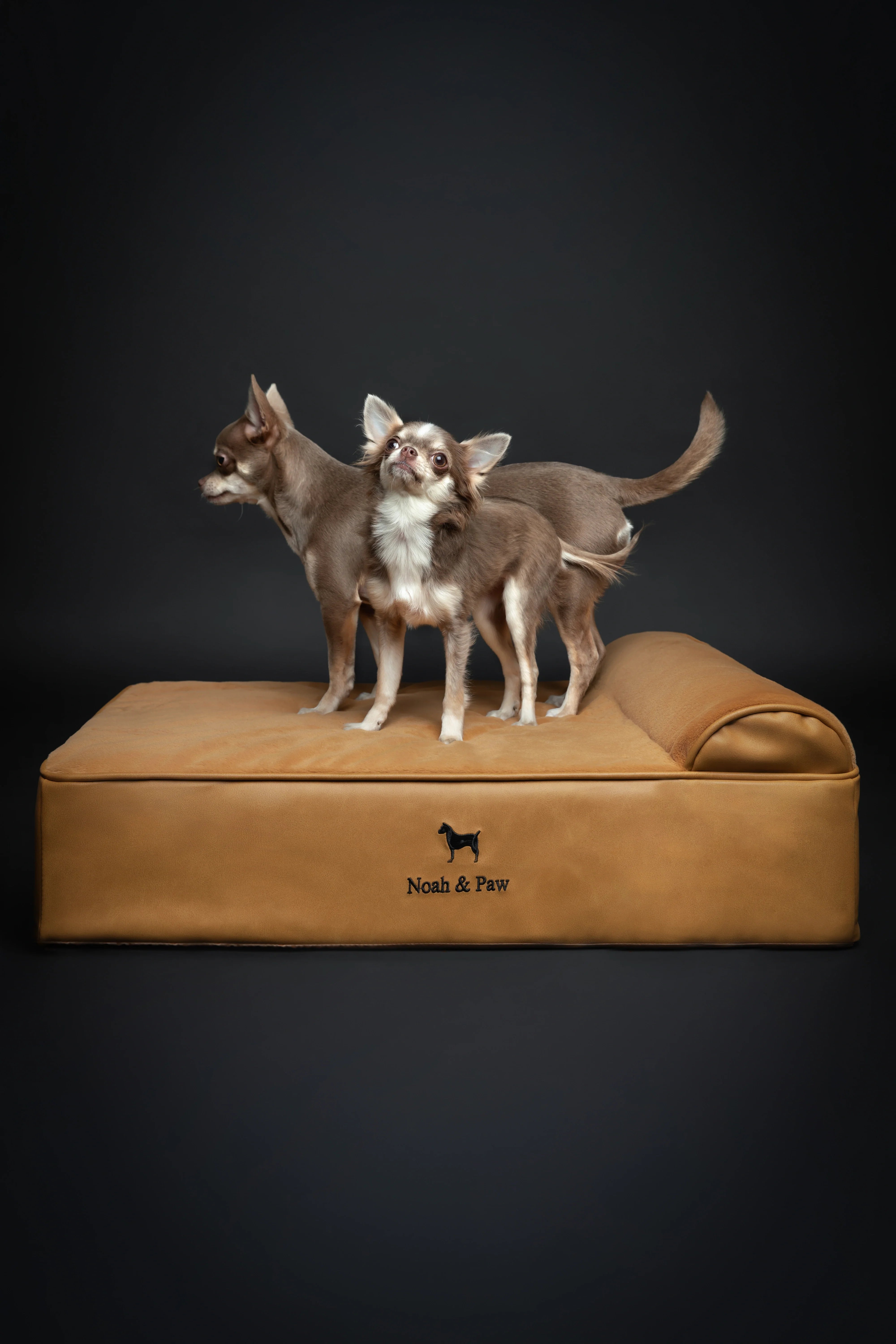 Faux Leather, Orthopedic Pet Bed, Eggshell Memory Foam, Infused with Cooling Gel, Classic Style
