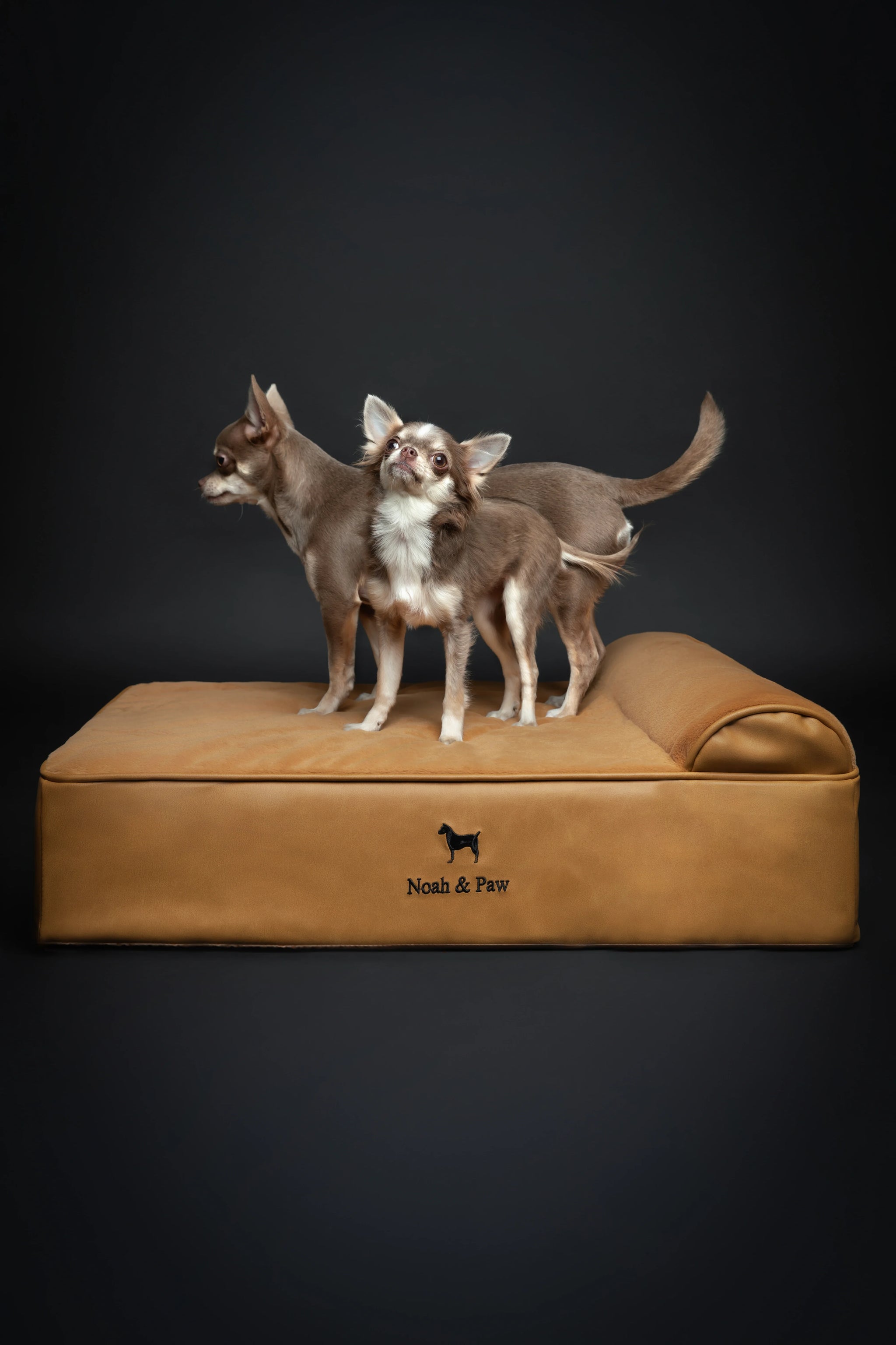 Faux Leather, Orthopedic Pet Bed, Eggshell Memory Foam, Infused with Cooling Gel, Classic Style