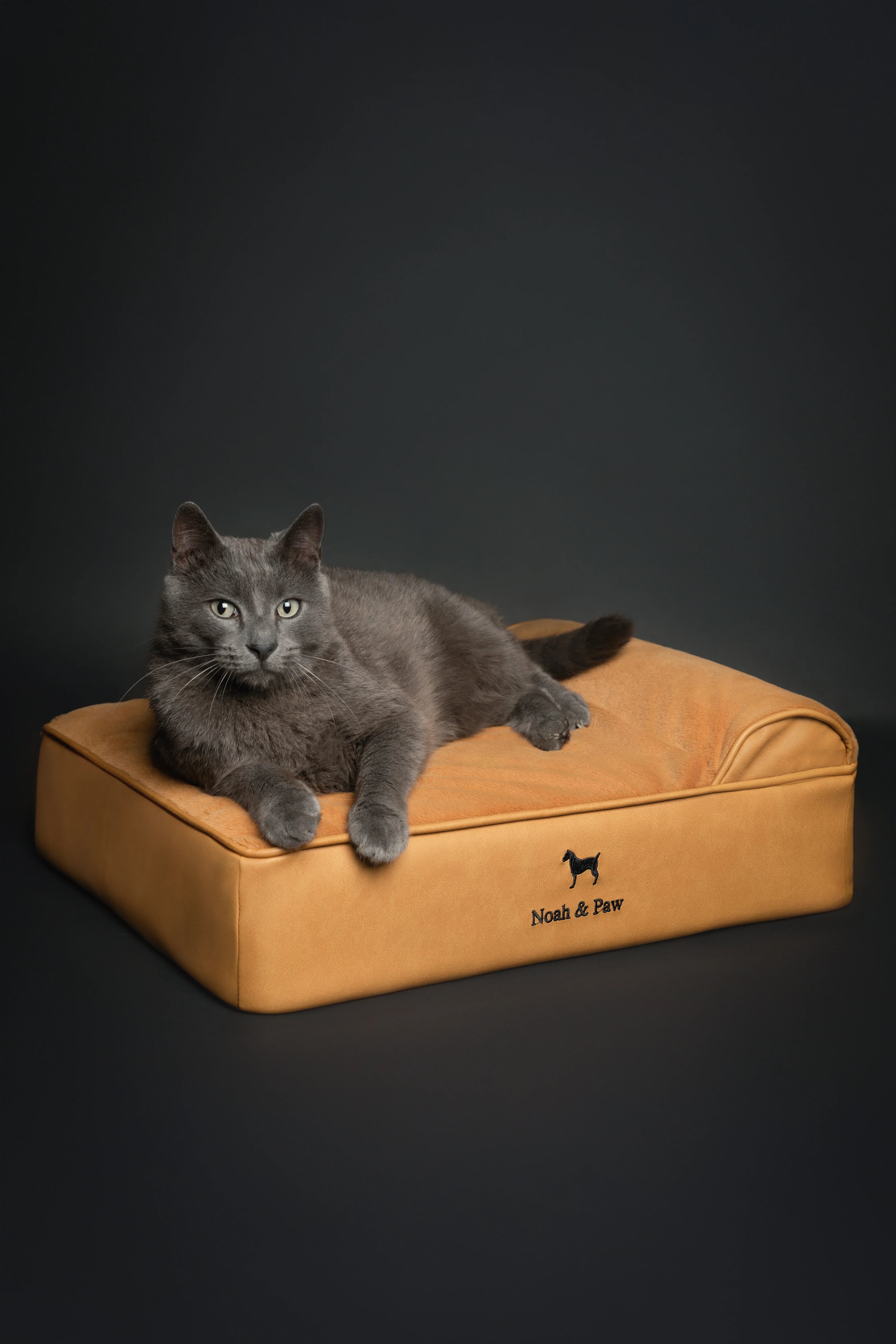 Faux Leather, Orthopedic Pet Bed, Eggshell Memory Foam, Infused with Cooling Gel, Classic Style