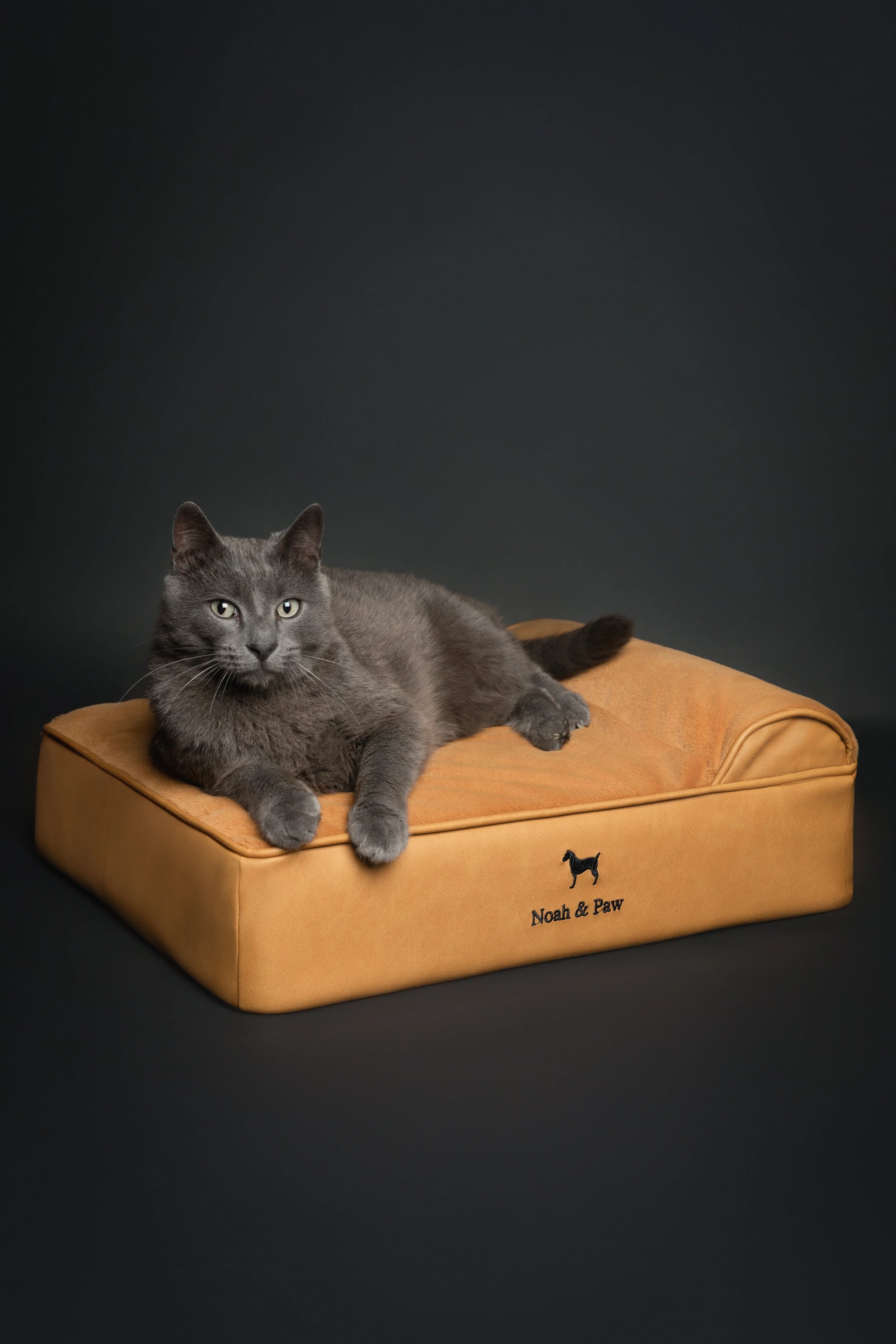 Faux Leather, Orthopedic Pet Bed, Eggshell Memory Foam, Infused with Cooling Gel, Classic Style