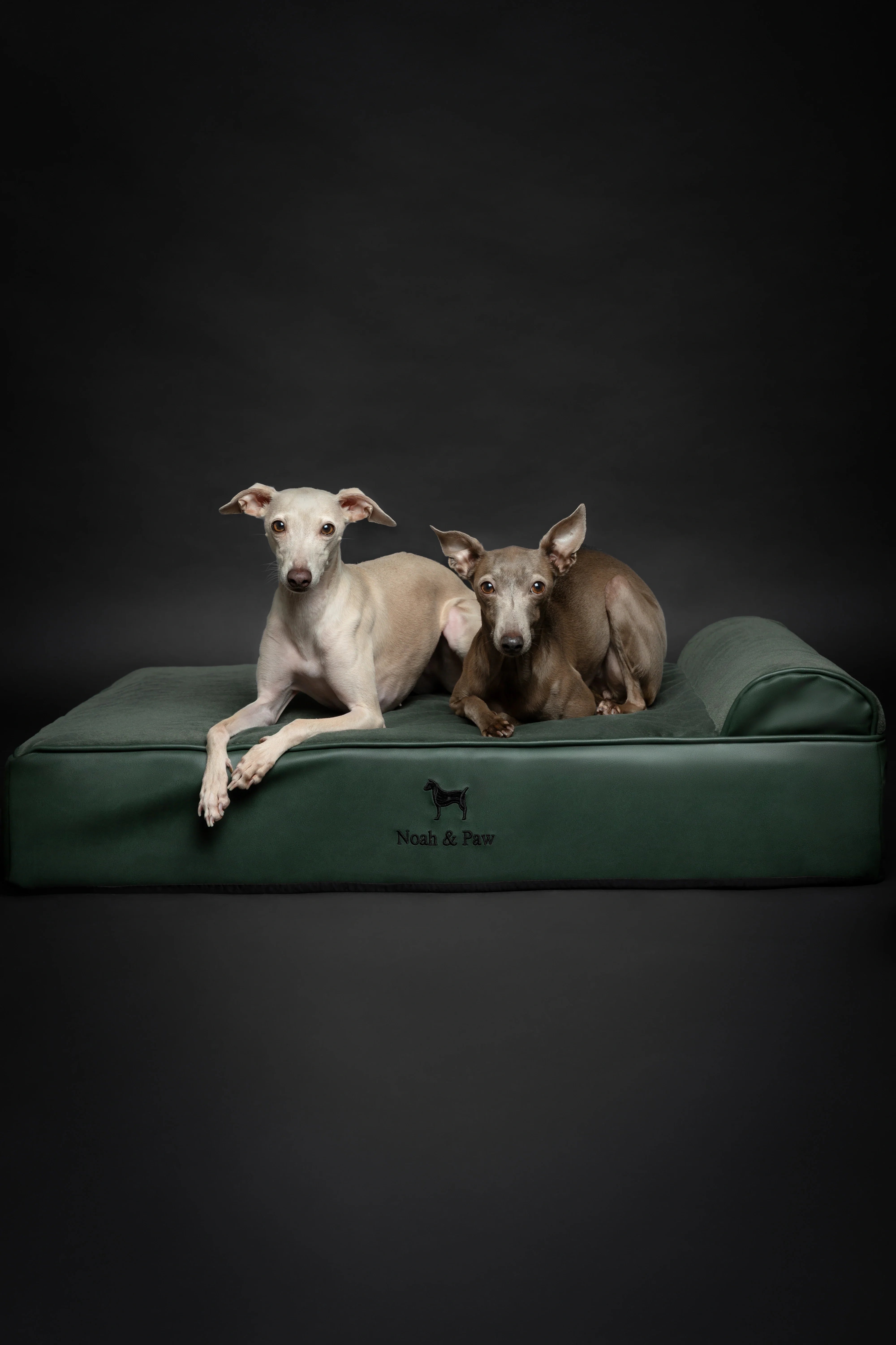 Faux Leather, Orthopedic Pet Bed, Eggshell Memory Foam, Infused with Cooling Gel, Classic Style