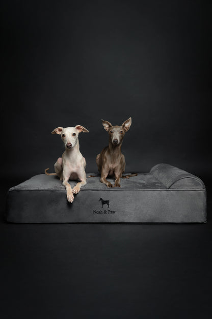 Velvet Orthopedic Pet Bed, Memory Foam, Infused with Cooling Gel - Classic