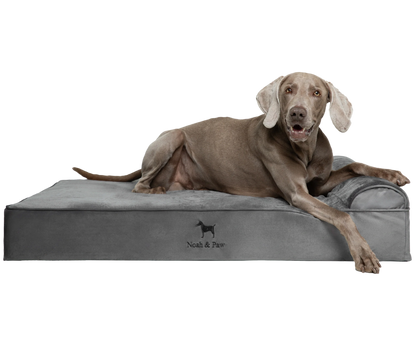 Velvet, Orthopedic Pet Bed, Classic Style - Grey - XL