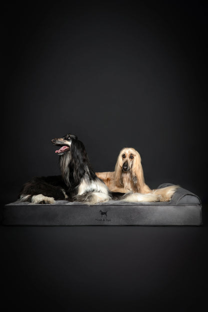 Velvet Orthopedic Pet Bed, Memory Foam, Infused with Cooling Gel - Classic