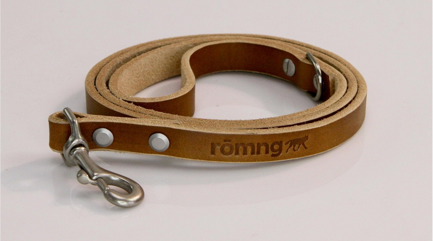 48" Genuine Leather Dog Leashes - Made in USA
